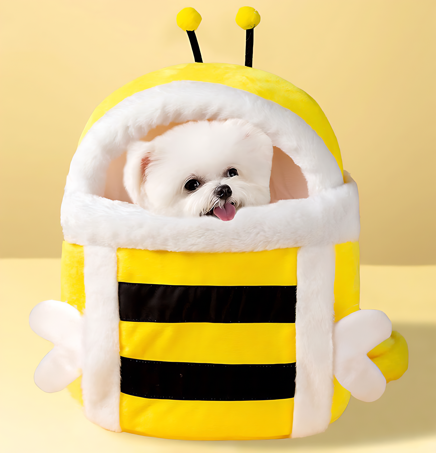 Travel Pet Carrier Bag; Breathable sling for small dogs and cats (5-10lbs)(Buzz Buddy Yellow Bee)