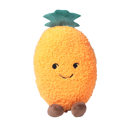 Plush Fruit Squeaky Dog Toy(Pineapple)