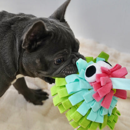 Snuffle Interactive Dog Toy, Christmas Tree Collection(Sky Blue)