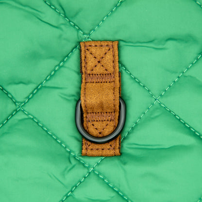 Quilted Warmth & Reflective Dog Coat — Lightweight, Secure & Adjustable (Yellow-Green)