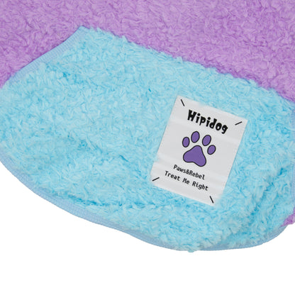 Autumn-Winter Plush Sweater for Large Dogs — Cozy, Stylish & Functional (Seren Hood Purple)