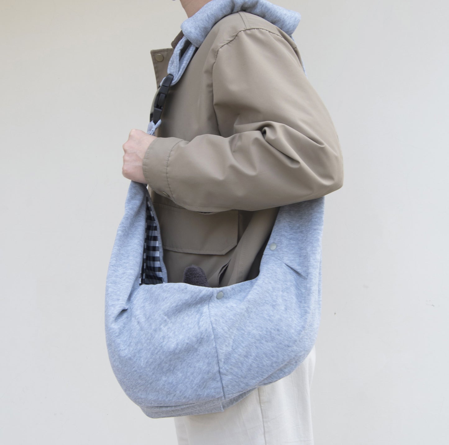Travel Pet Sling Bag for Small Dogs (Gray)