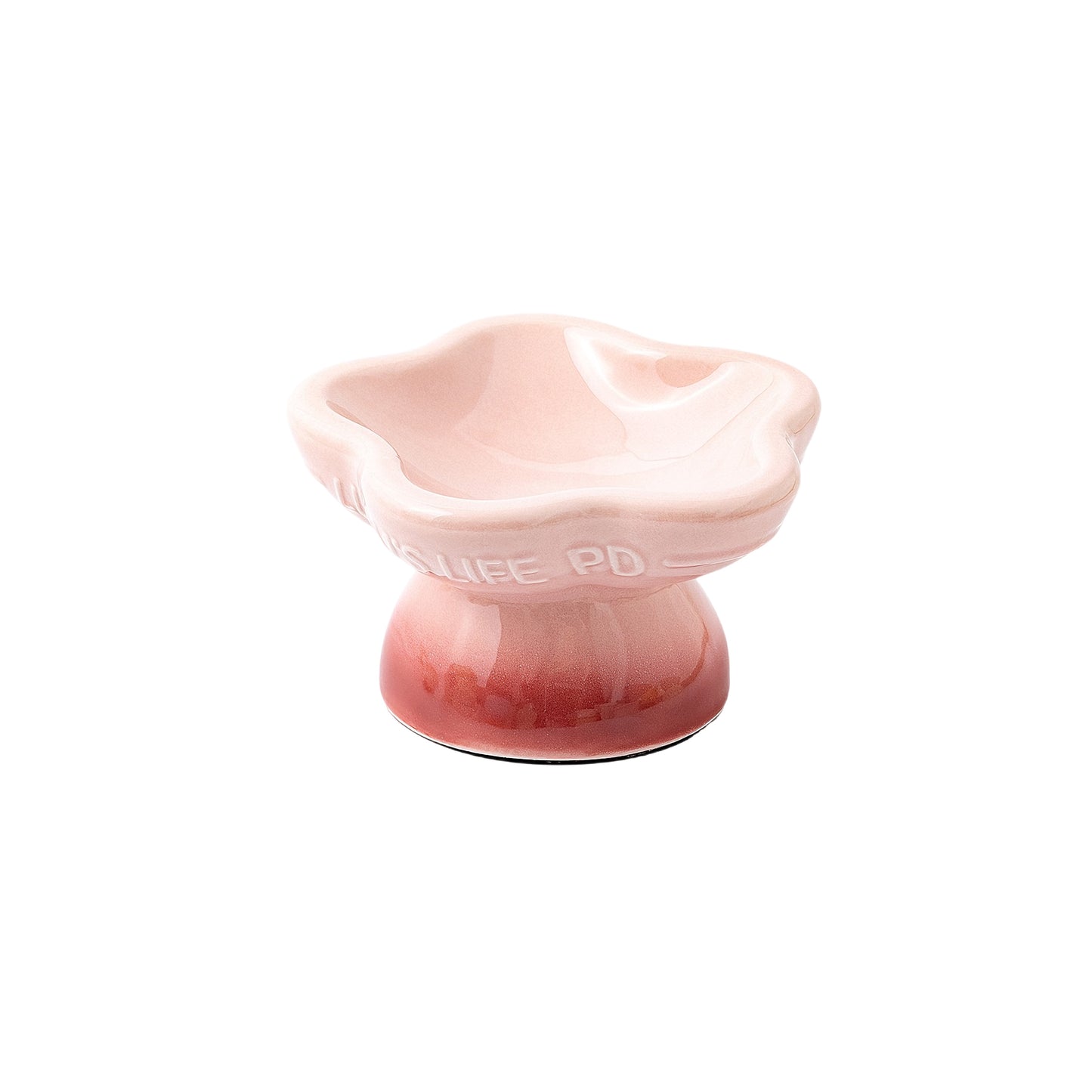 Flower Gradient Ceramic Pet Bowl (Pink)