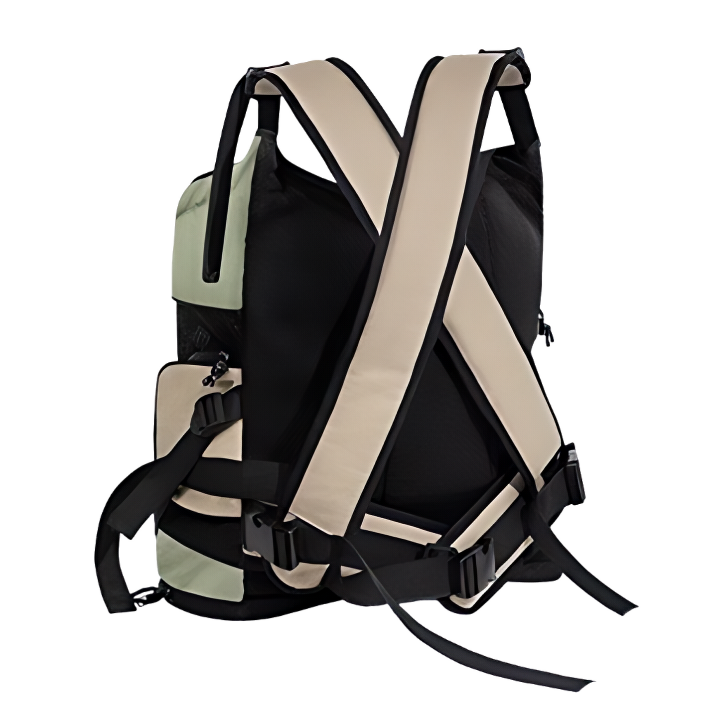 Breathable Canvas Dog Carrier Backpack, Forward Facing(Olive Green)