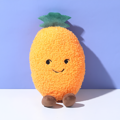 Plush Fruit Squeaky Dog Toy(Pineapple)