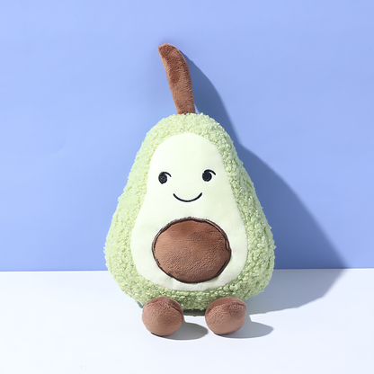 Plush Fruit Squeaky Dog Toy(Avocado)