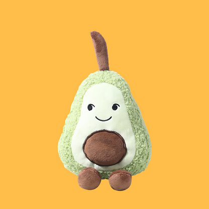 Plush Fruit Squeaky Dog Toy(Avocado)