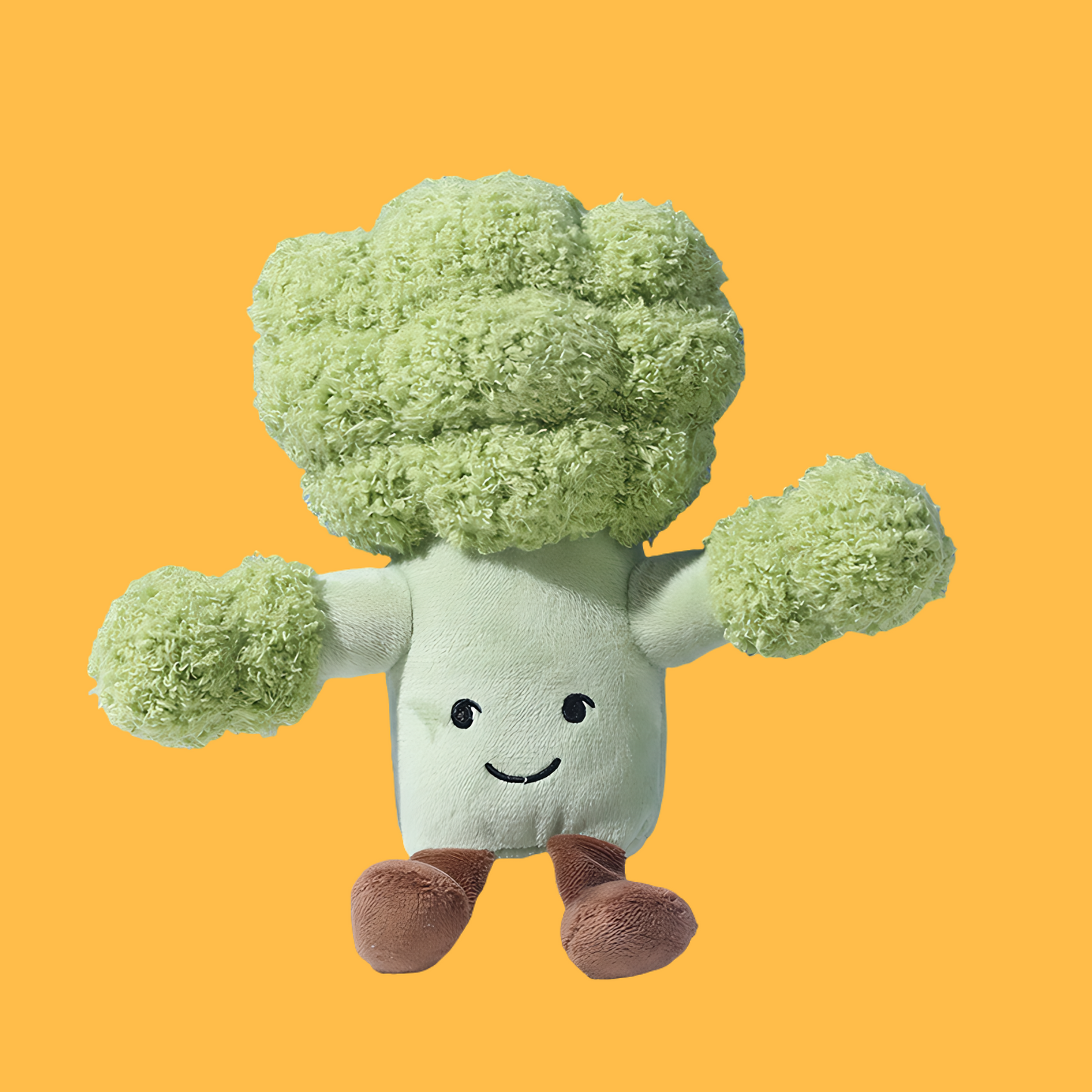 Plush Fruit Squeaky Dog Toy(Broccoli)