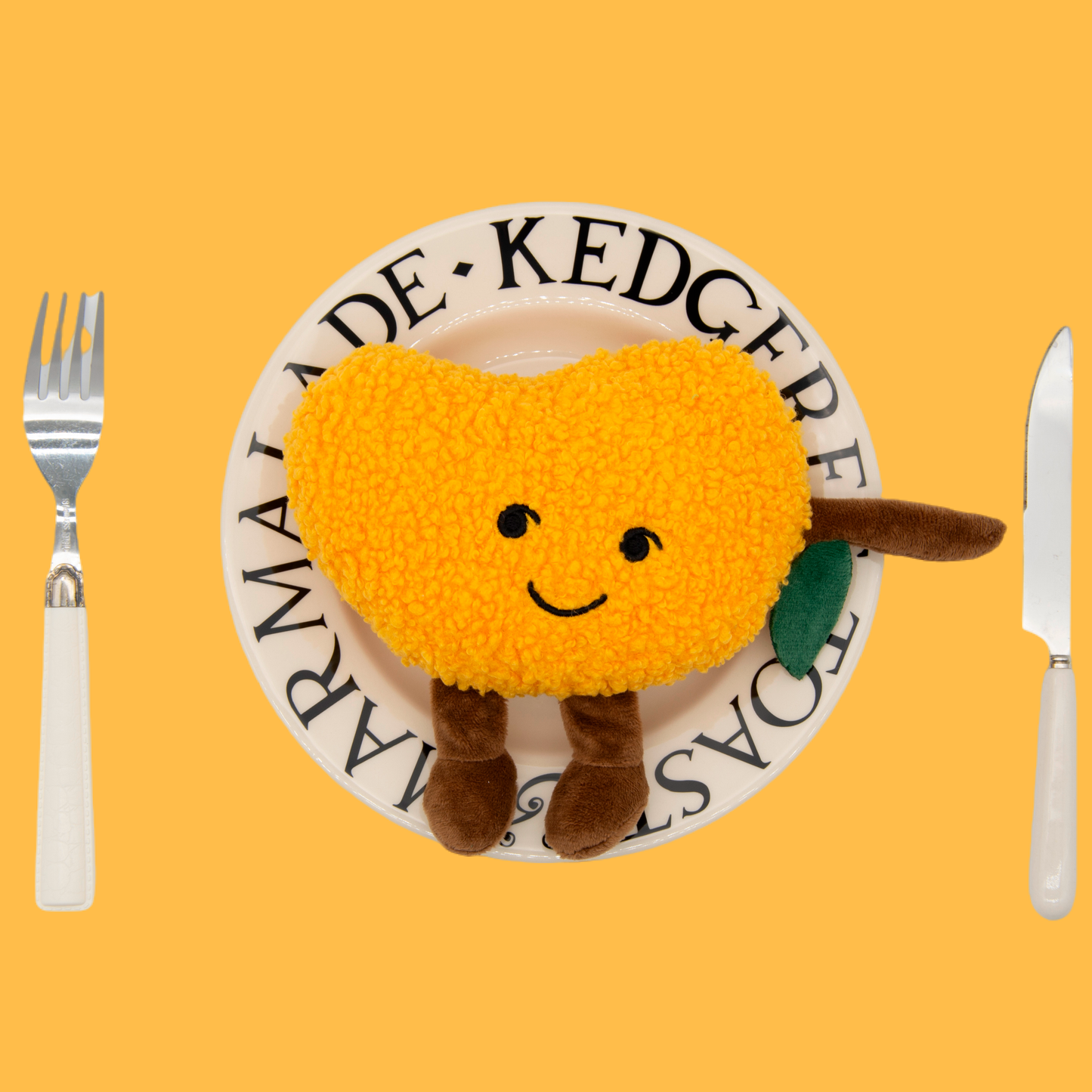 Plush Fruit Squeaky Dog Toy(Mango)