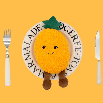 Plush Fruit Squeaky Dog Toy(Pineapple)