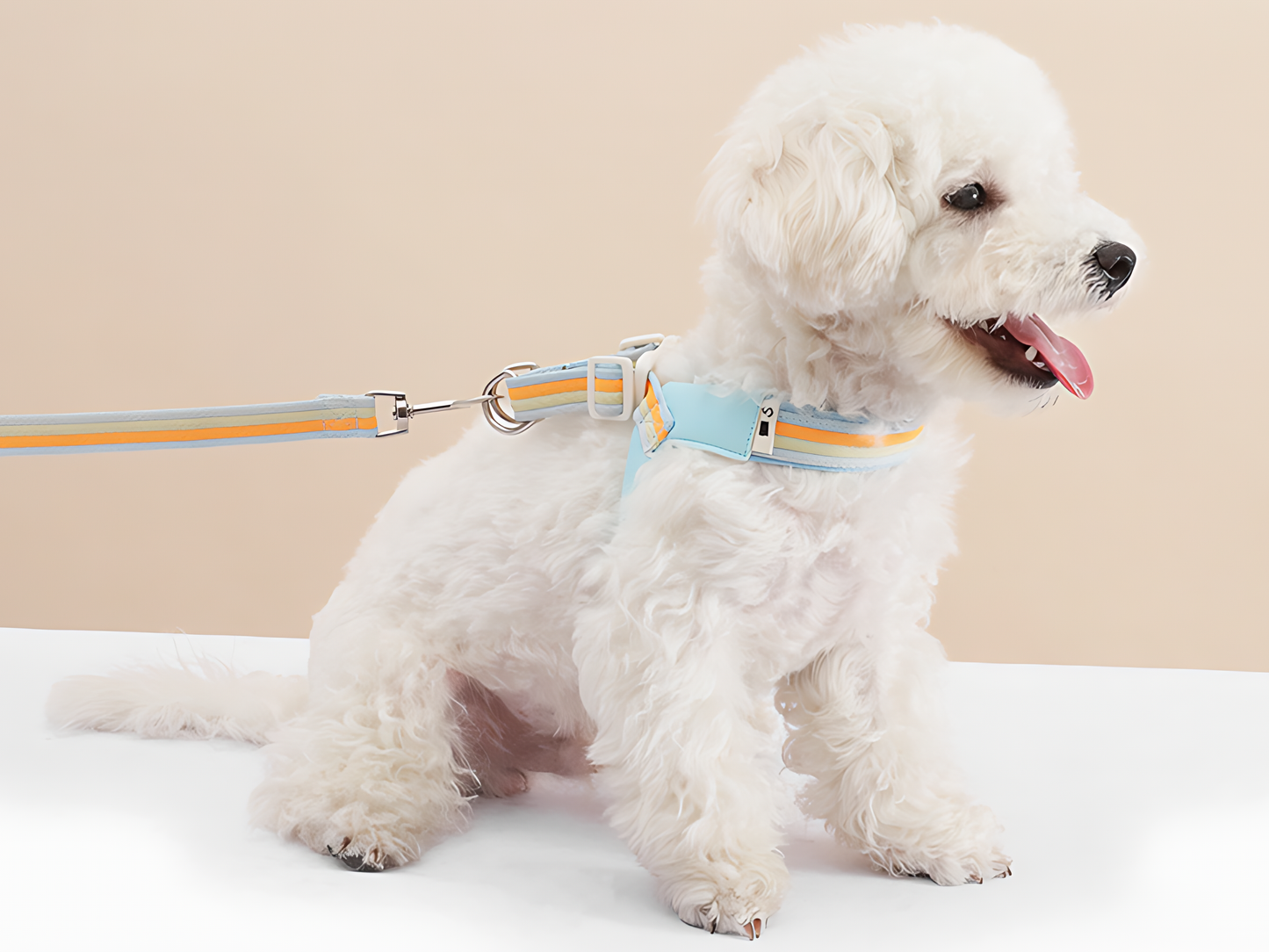 Rainbow V‑Harness with Mini Bag(Sky Blue)