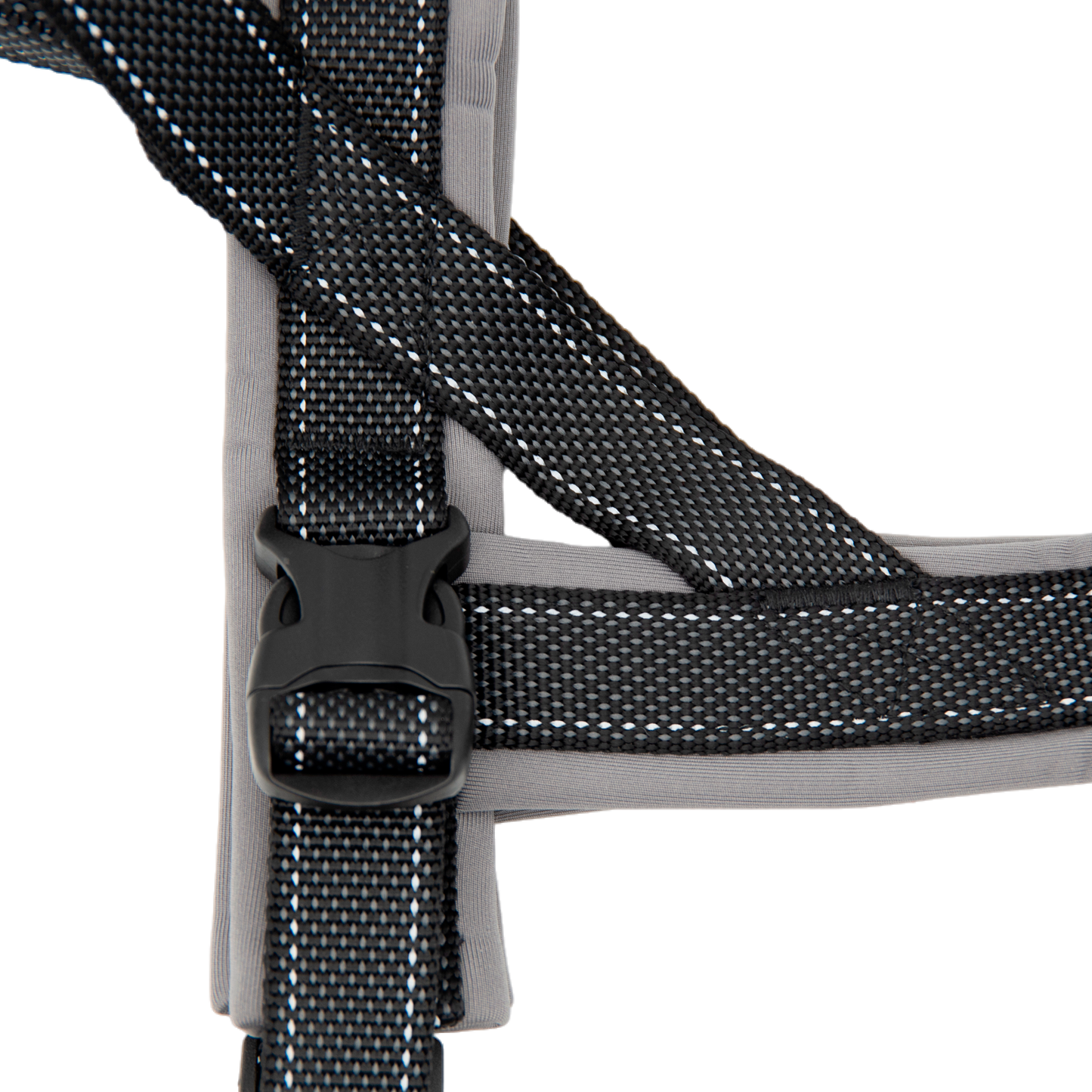 Heavy Duty Tactical Dog T-Harness for Medium & Large Dogs (Midnight Black)
