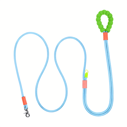 Neon-Color Heavy Duty Dog Leash with Comfort-Padded Handle (Sky Blue)