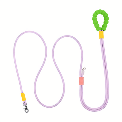 Neon-Color Heavy Duty Dog Leash with Comfort-Padded Handle (Lavender purple)