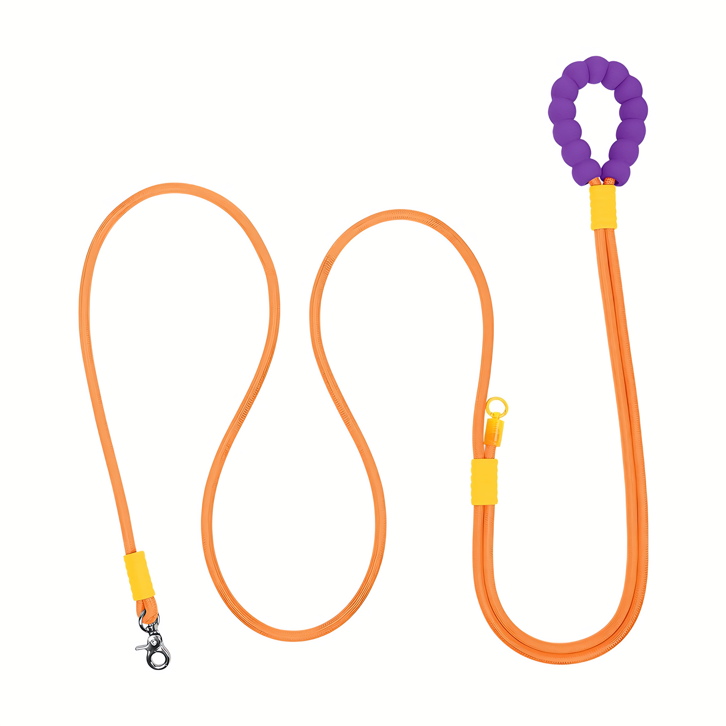 Neon-Color Heavy Duty Dog Leash with Comfort-Padded Handle (Citrus Glow)