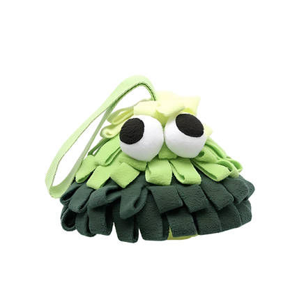 Snuffle Interactive Dog Toy, Christmas Tree Collection(Neon Green)