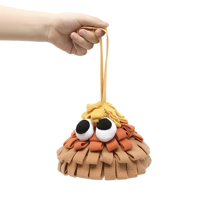 Snuffle Interactive Dog Toy, Christmas Tree Collection(Tangerine)