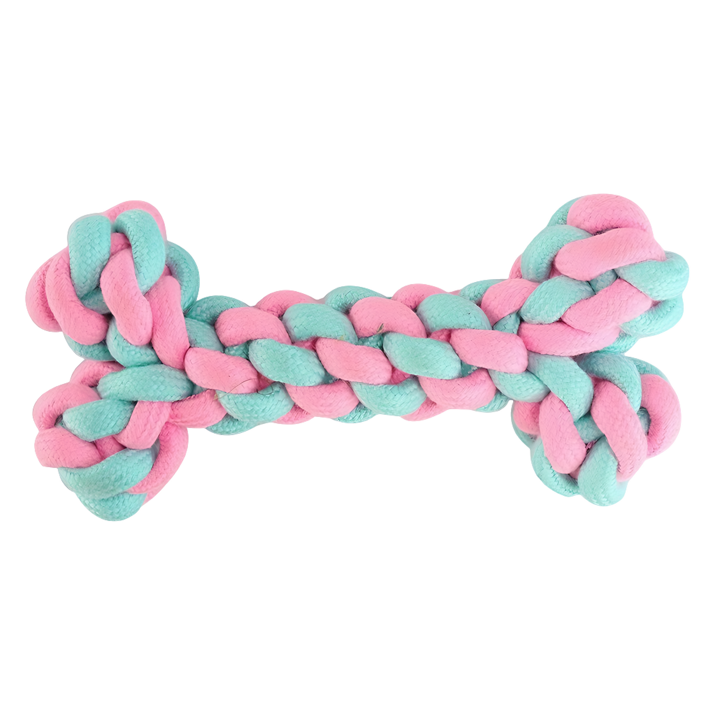 Knot Rope Dog Toy, Baby Pink and Blue Collection(Bone)