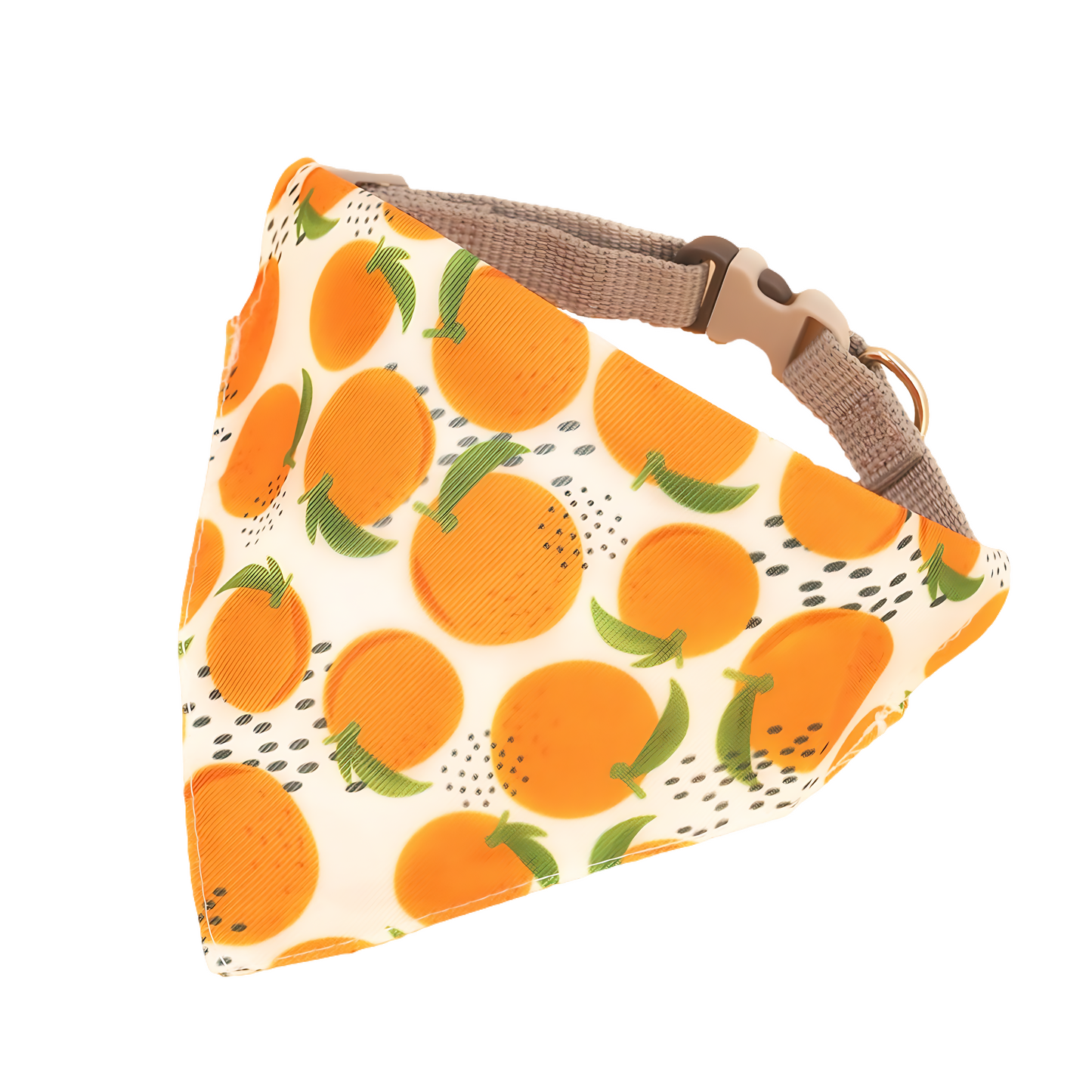 Dog bandana and collar set(Orange)