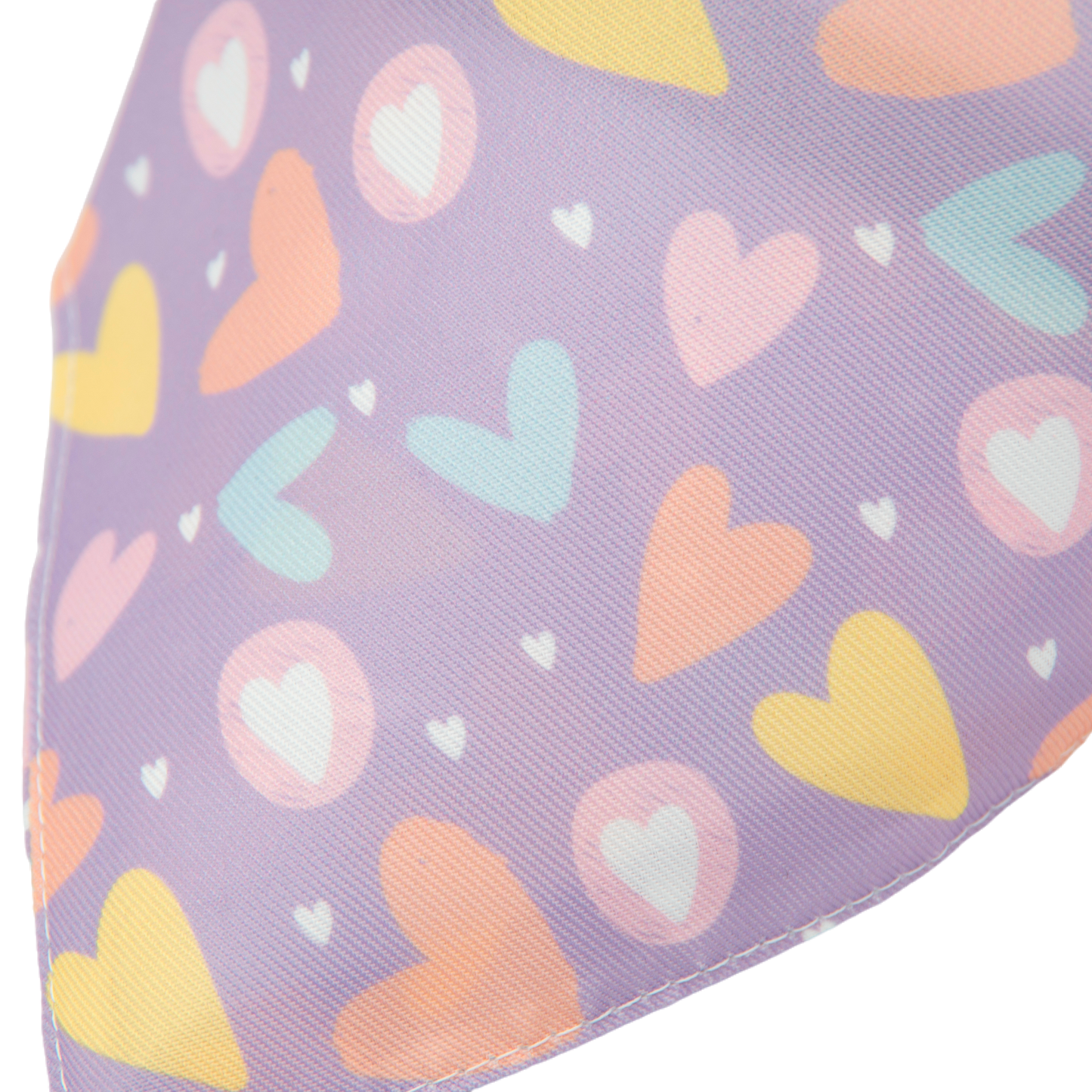 Dog bandana and collar set(Purple Heart)