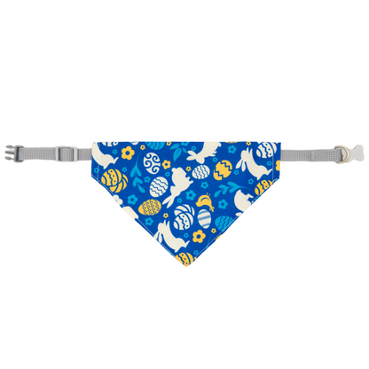 Dog bandana and collar set(Blue Egg)