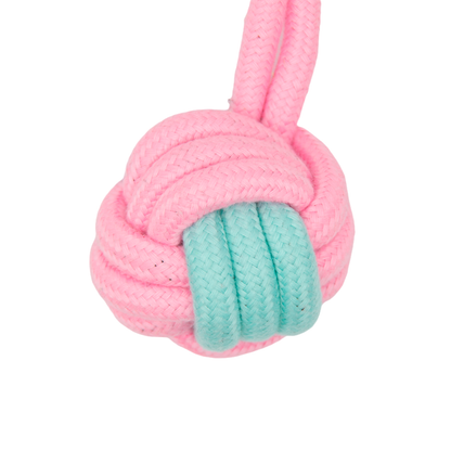 Knot Rope Dog Toy, Baby Pink and Blue Collection(Rope ball)