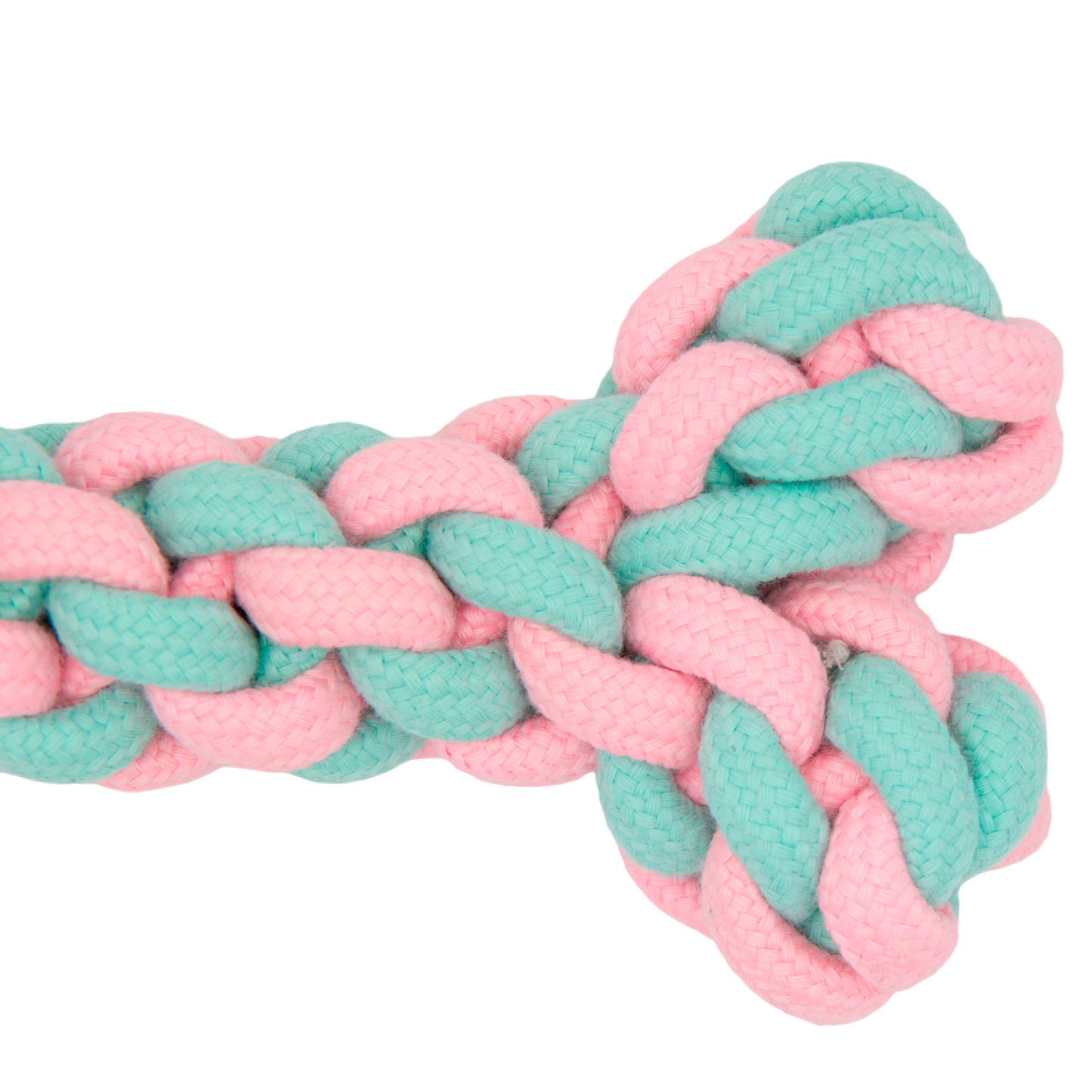 Knot Rope Dog Toy, Baby Pink and Blue Collection(Bone)