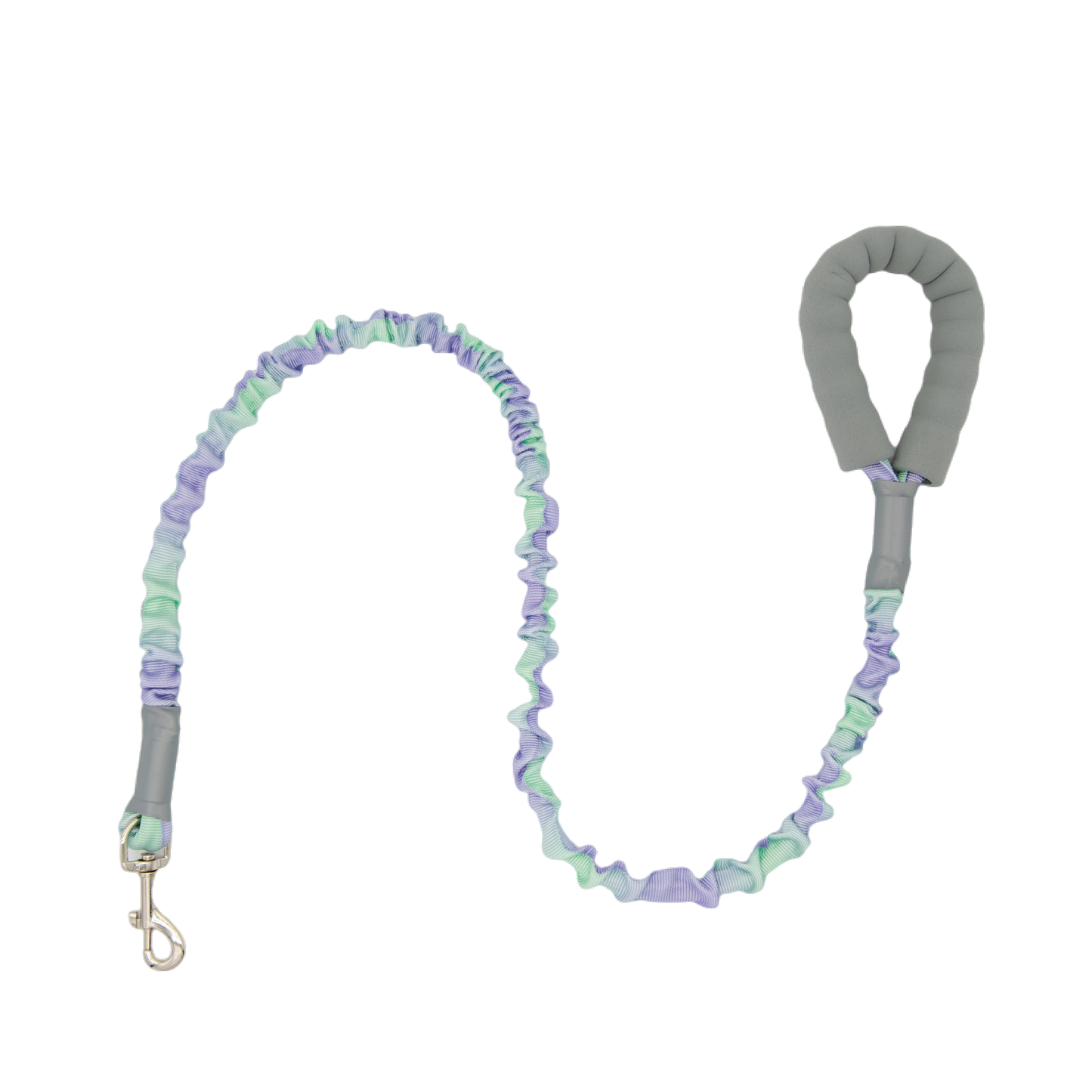 Ombré Color Shock-Absorbing Dog Leash with Padded Handle(Violet-Green Ombré)
