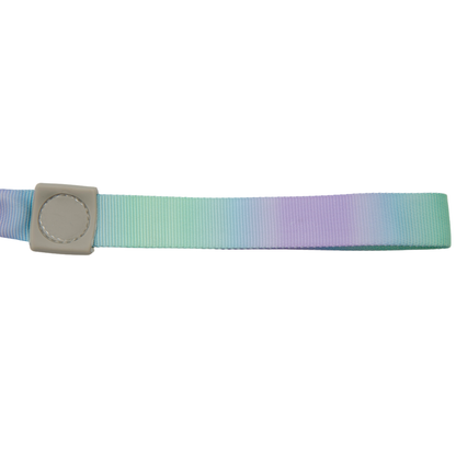 Dual Handles Bungee Dog Leash, Ombré Color (Violet-Green Ombré)
