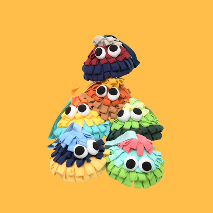 Snuffle Interactive Dog Toy, Christmas Tree Collection(Tangerine)