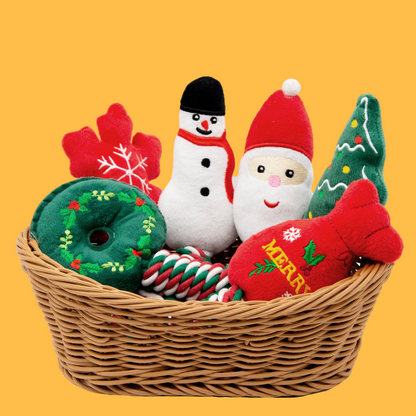 Knot Rope Tug Dog Toy, Christmas Collection(Snowman)