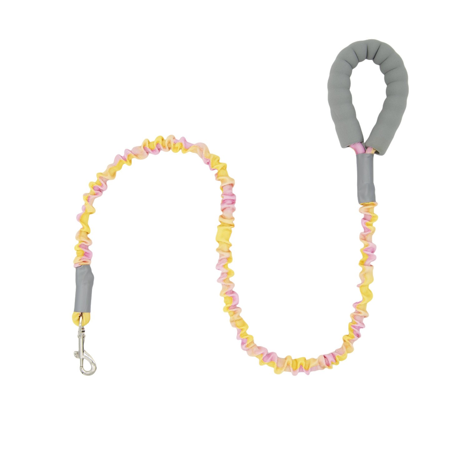 Ombré Color Shock-Absorbing Dog Leash with Padded Handle(Pink-Orange Ombré)