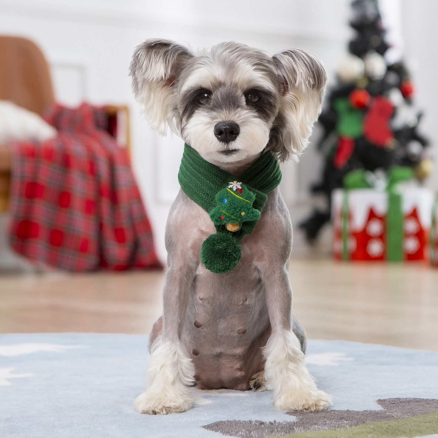 Cozy Christmas Scarf for Pets (Christmas Tree)