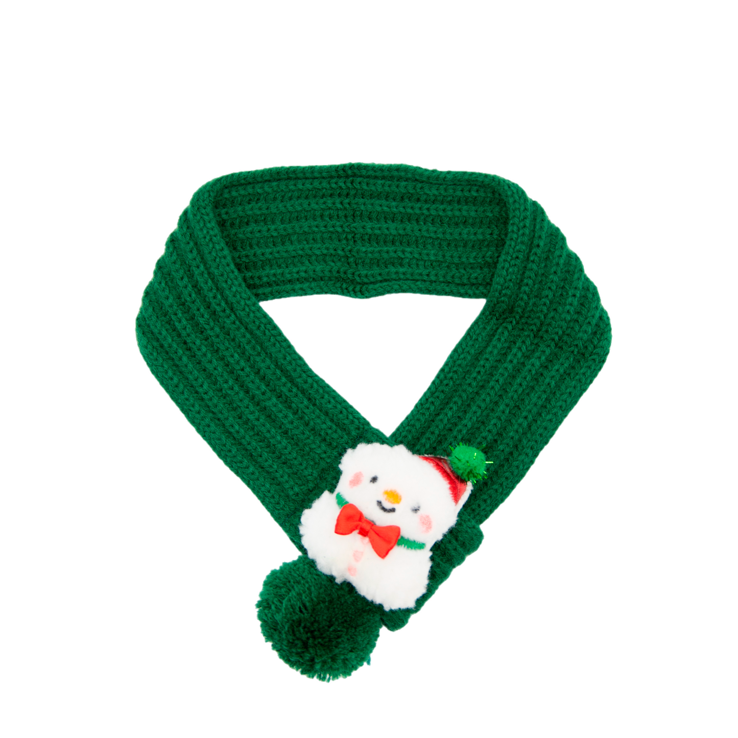 Cozy Christmas Scarf for Pets (Snowman)