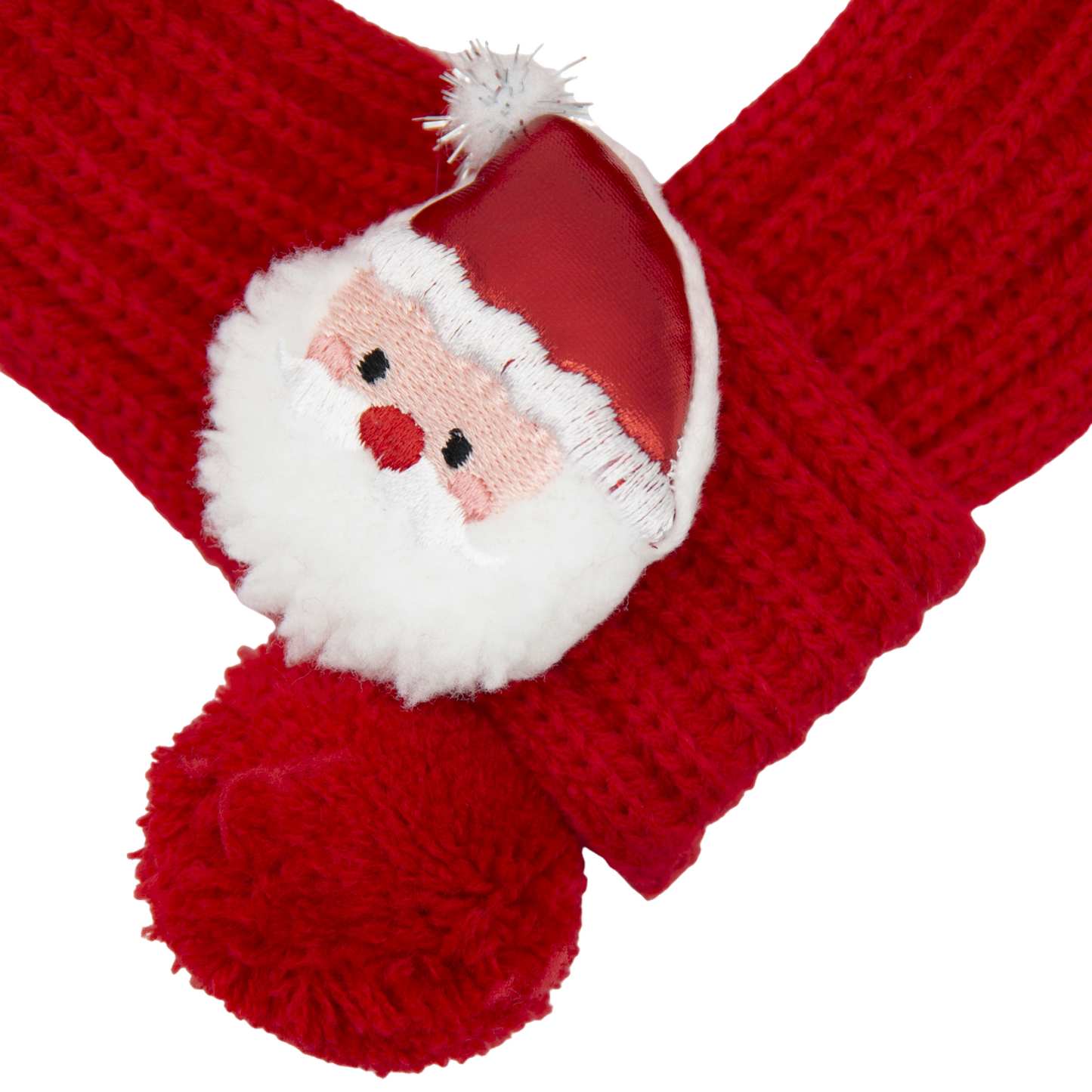 Cozy Christmas Scarf for Pets (Santa)