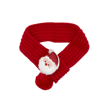 Cozy Christmas Scarf for Pets (Santa)
