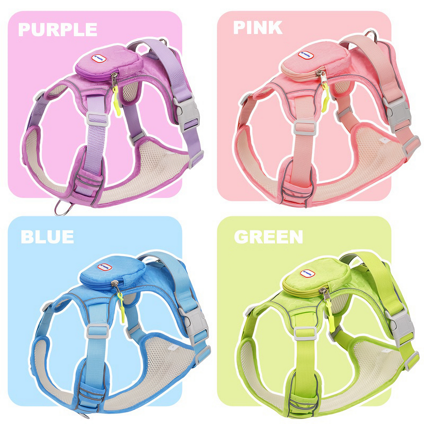 Waterproof & Anti-Pull Adventure Harness with Mini Backpack(Berry Purple)