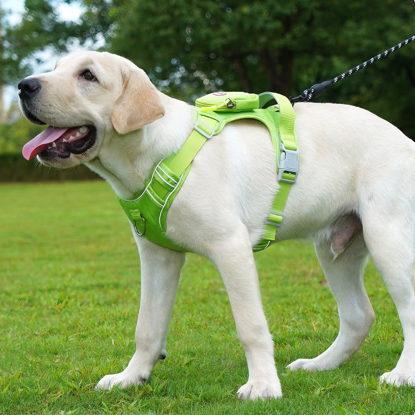 Waterproof & Anti-Pull Adventure Harness with Mini Backpack(Mint Green)