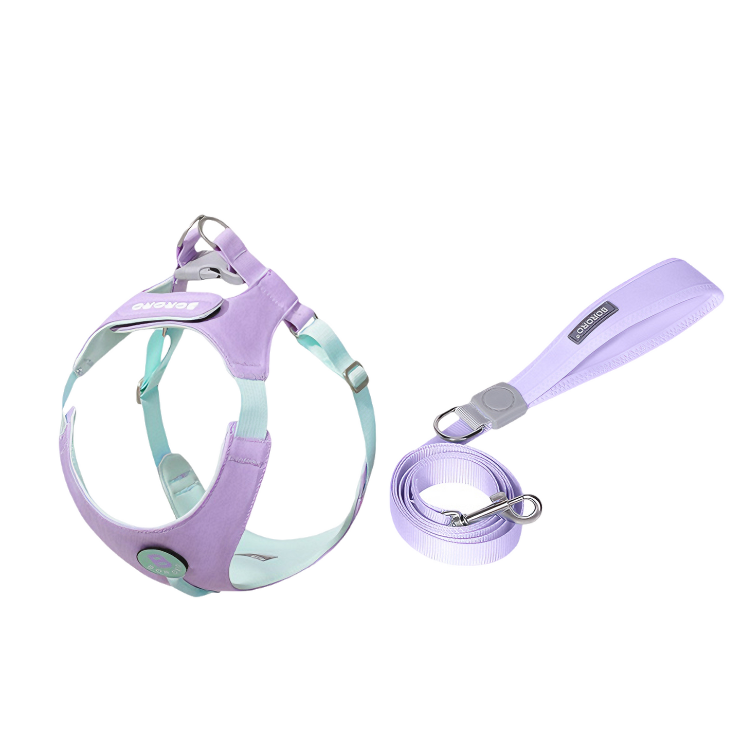 Dopamine Lightweight Dog Harness & Leash Set For Small & Medium dogs (Lavender)