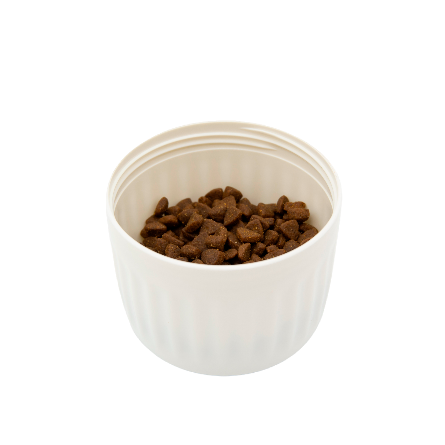 Portable Leak Proof Dog Water Bottle with Food Container(White)