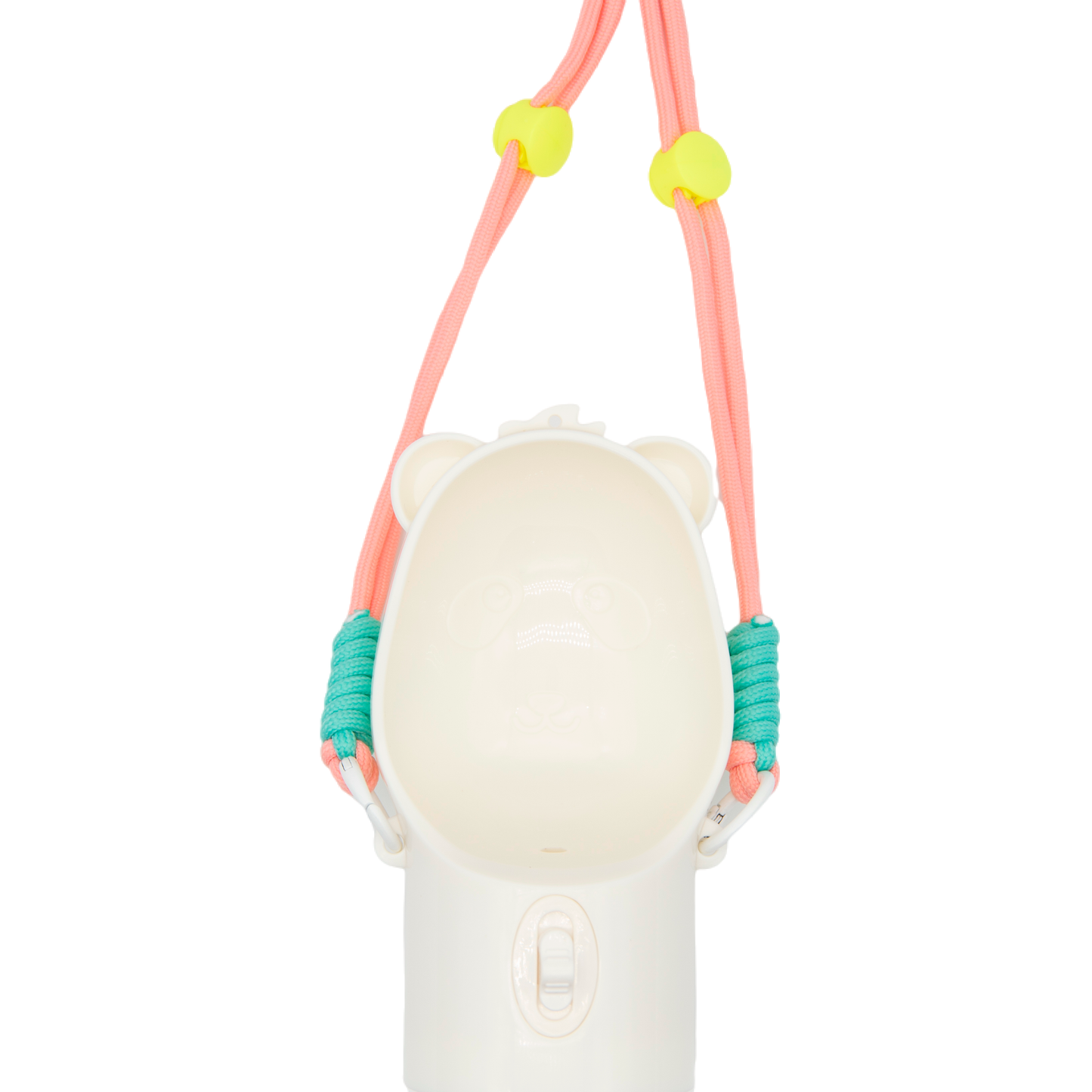 Portable Leak Proof Dog Water Bottle with Food Container(White)