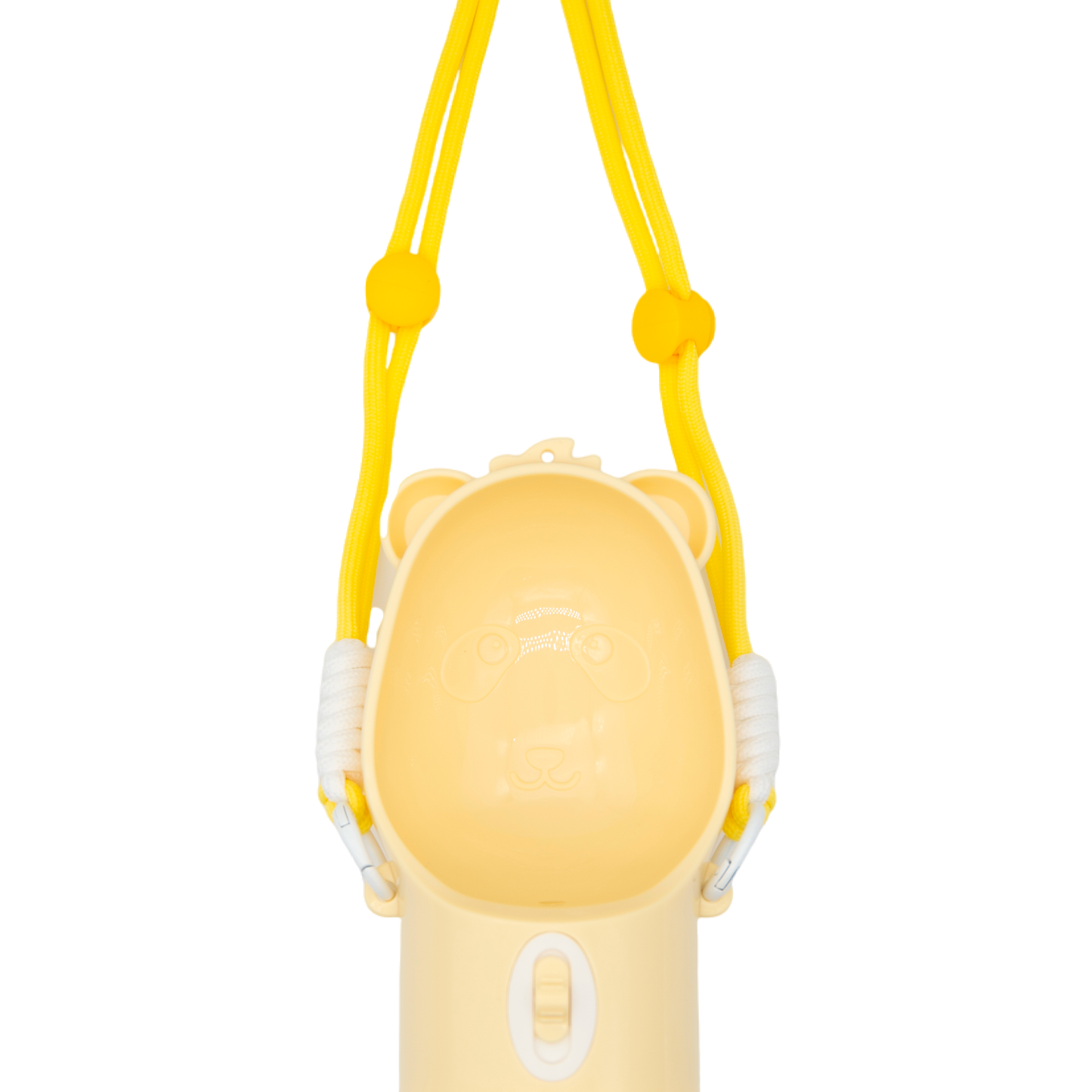 Portable Leak Proof Dog Water Bottle with Food Container(Yellow)