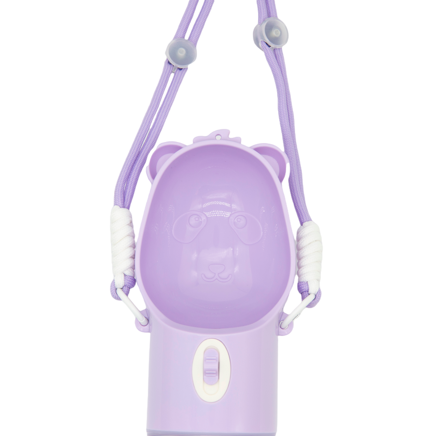 Portable Leak Proof Dog Water Bottle with Food Container(Purple)