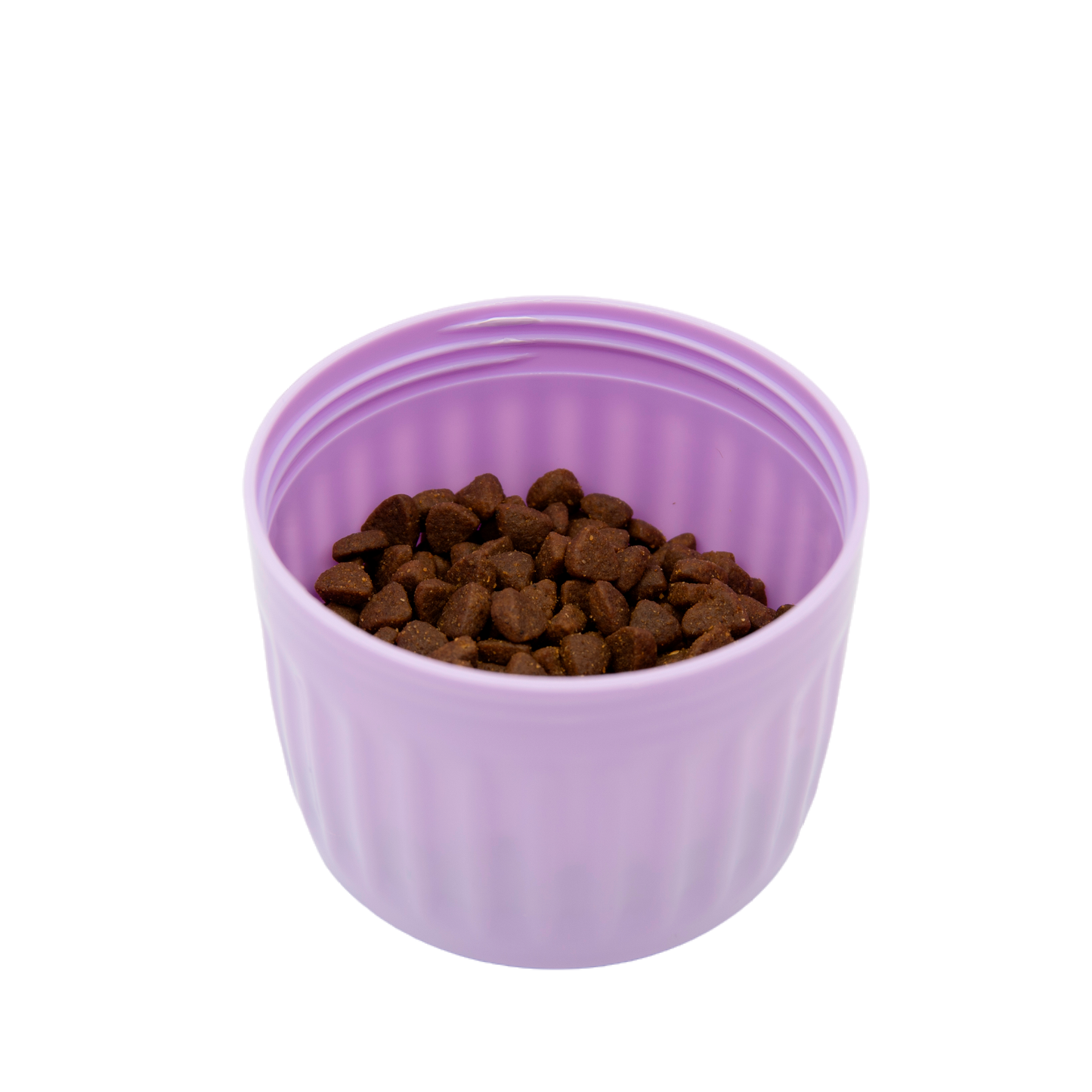 Portable Leak Proof Dog Water Bottle with Food Container(Purple)