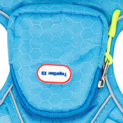 Waterproof & Anti-Pull Adventure Harness with Mini Backpack(Sky Blue)