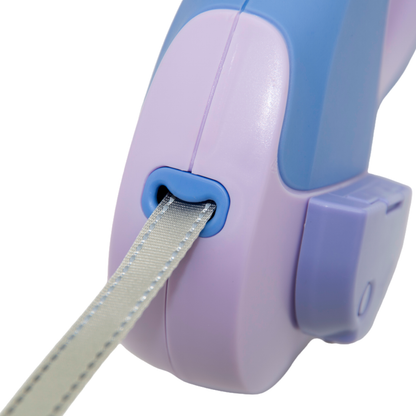 Retractable Dog Leash with LED Light For Small & Medium dogs(Charming Purple)