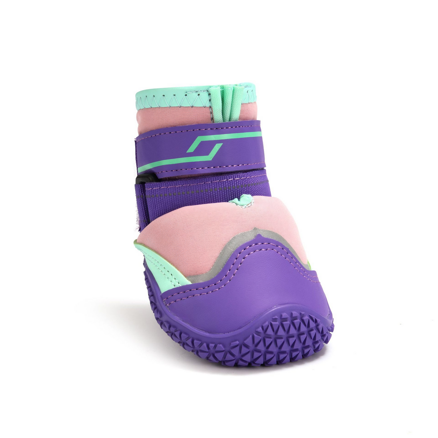 Winter Waterproof Anti-Slip Dog Boots – Warm, Durable & Escape-Proof(Pink-Purple)