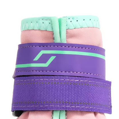 Winter Waterproof Anti-Slip Dog Boots – Warm, Durable & Escape-Proof(Pink-Purple)