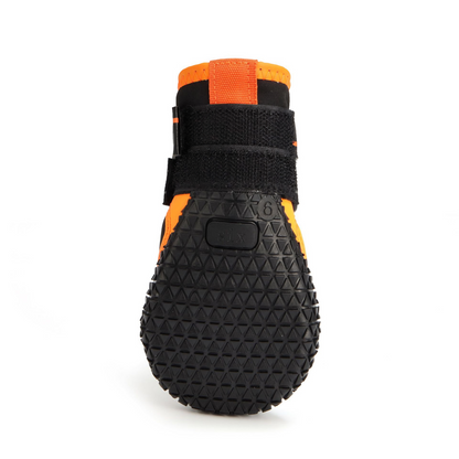 Winter Waterproof Anti-Slip Dog Boots – Warm, Durable & Escape-Proof(Black-Orange)
