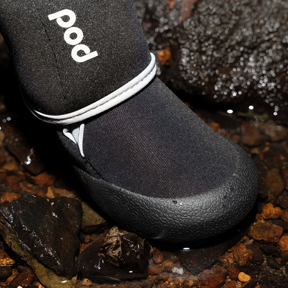 All-Weather Protective Dog Shoes — Waterproof, Slip-Resistant & Reflective(Matte Black)